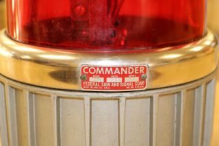 Vintage COMMANDER Federal Signal Light 371 2