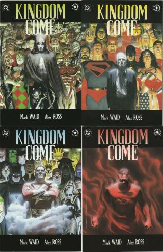 Kingdom Come 1 - 4 Complete Run/set Mark Waid Alex Ross Dc Comics Keys