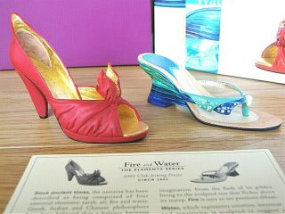 Just The Right Shoe - Fire & Water Set from The Elements Series - SIGNED BOX 2