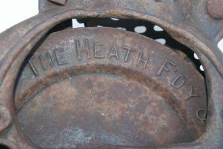 Antique R&H by The Heath F.  D.  Y & Mfg.  Co Plymouth Hand Crank Corn Sheller 3