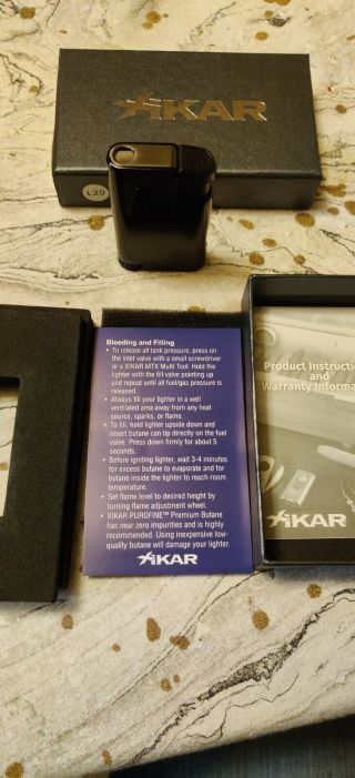 Xikar XK1 Single Jet Flame Cigar Lighter Black - 555BK 3
