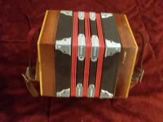 Concertina Vtg Made In Italy Music Instrument Unbranded
