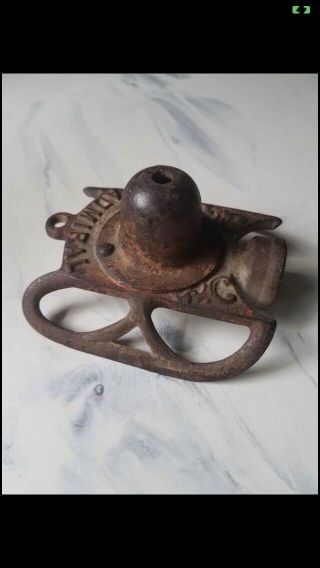 Antique Admiral Cast Iron Lawn And Garden Sprinkler Sled Style Art Nouveau