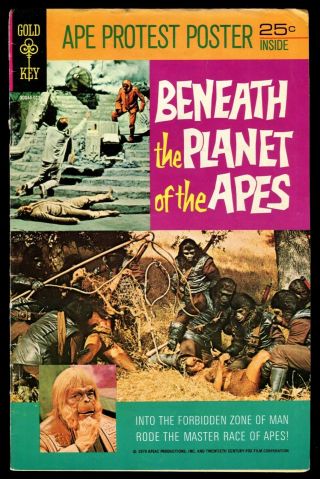 Beneath The Planet Of The Apes Gold Key 1970 Movie Sequel Adaptation Comic Pota