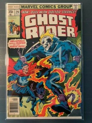 Ghost Rider 1977 29 Vf/nm 9.  0 1st Meeting Doctor Strange