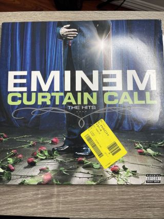 Eminem ‎– Curtain Call - The Hits (target Ltd.  Ed.  On Transparent Blue Vinyl) A4