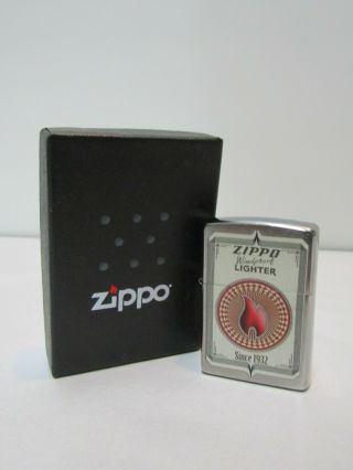 Zippo Lighter D 16 Made In Usa Zippo Wind Proof Lighter,  Box Great Condi