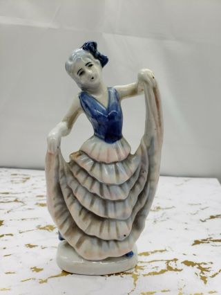 Vintage Made In Occupied Japan " Dancing Woman " Figurine 5 1/2 Inches