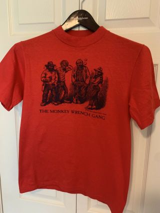 Vintage Robert Crumb Sm T - Shirt The Monkey Wrench Gang Single Stitch Made In Usa