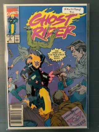 Ghost Rider 1990 2 Vf/nm 9.  0 Newsstand 1st Appearance Blackout