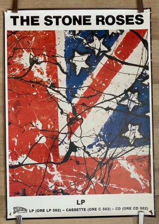 The Stone Roses,  1989 Silvertone Promo Poster Vintage