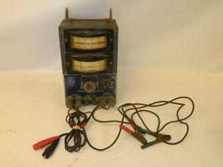 Vintage Electric Auto - Lite Company Volt Meter Ammeter Multimeter Tester St - 232a