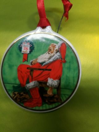 Norman Rockwell " The Day After Christmas " Ornament (fine Porcelain)