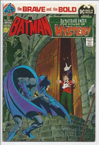 Brave & Bold 93,  Dc 1970 - 71,  Fn,  Batman House Of Mystery,  Adams Art