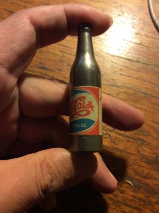 Rare mini bottle beverage ad lighter,  Pepsi - Cola 2