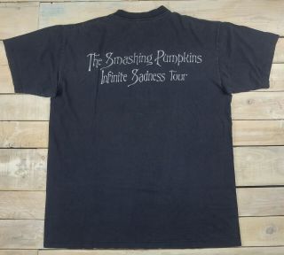 VTG SMASHING PUMPKINS 1996 Infinite Sadness Tour WORLD IS A VAMPIRE T - Shirt L 2