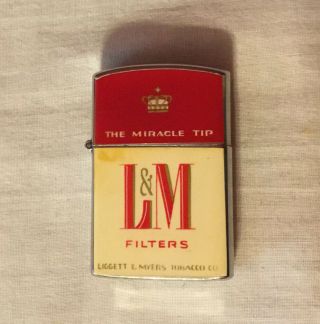Vintage Lighter L&m Filters Liggett & Myers Japan Continental