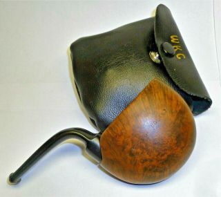 Vtg Majestic Pocket Travel Smoking Pipe London England With Case Tobacco