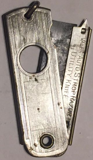Vintage Valet Auto Strop Safety Razor Co.  Cigar Cutter Key Ring Utility Knife