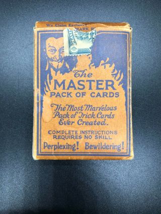 Collectible Magic Trick Cards Vintage Rare Sherm 