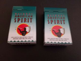 Natural American Spirit Cigarette Tin Case Baby Blue 2