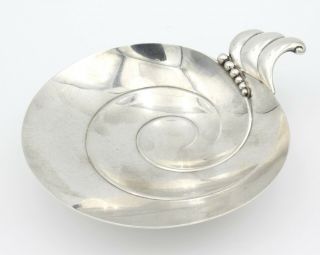 Tiffany & Co Makers Vintage Sterling Silver Swirl 5 " Footed Bon Bon Dish 298