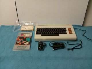 Vintage Commodore Vic - 20 Personal Color Computer With Power Supply