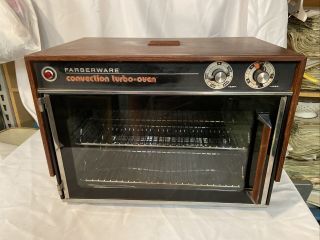 Vintage Farberware Convection Turbo Oven Wood Grain Exterior Model 460 -