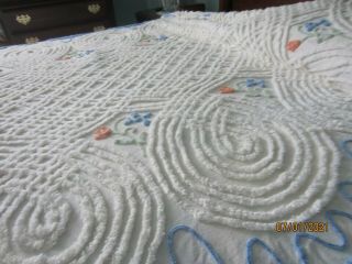 Vintage Chenille Bedspread Queen - Full Size 1950 