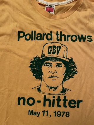 Vintage Guided By Voices Pollard Throws A No Hitter T Shirt size L 2