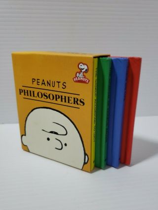 2010 Hallmark Peanuts Philosophers 4 Book Set Charlie Brown,  Snoopy,  Lucy,  Linus