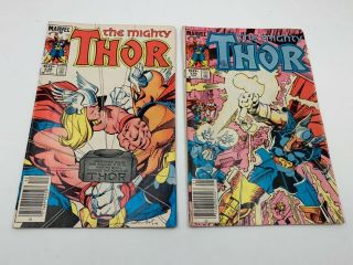 The Mighty Thor 338 339 Marvel Comic 2nd App Of Beta Ray Bill & 1st Stormbreaker
