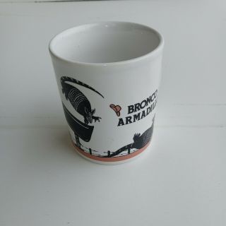 Bronco Armadillo June Sobel Vintage 80s Kiln Craft Coffee Mug Tea Cup England