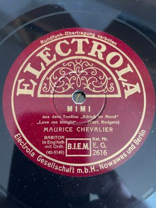 Maurice Chevalier & Jeanette Macdonald Songs From " Love Me Tonight " Electrola 78