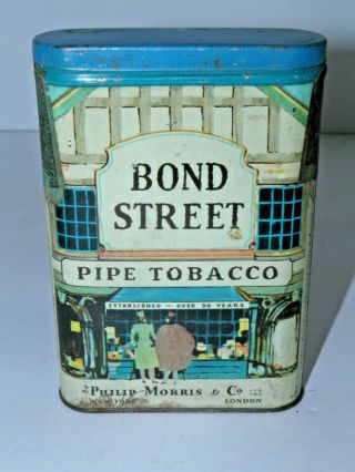 Philip Morris Bond Street Tobacco Pocket Tin Pipe Cigarette
