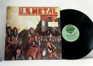 U.  S.  Metal Vol.  Iii Lp Various Artists 1983 Shrapnel Rods Wild Dogs Hawaii Vinyl