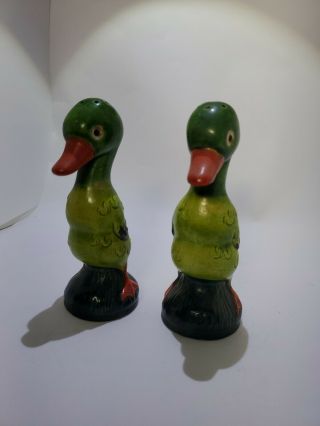 Vintage Mallard Ducks Salt And Pepper Shakers.  Japan