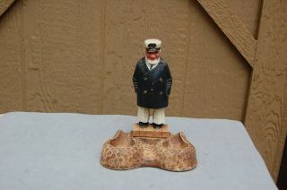 Sea Captain Smoking Pipe Holder Double Rest Nautical 6 1/2 