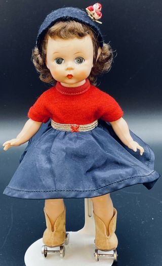 426 1955 Wendy Goes Roller Skating Red Madame Alexander Kins 8” Doll