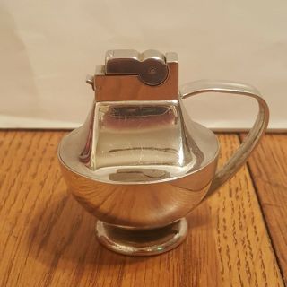 Vintage Ascot Art Deco Stainless Steel Table Lighter From U.  S.  A.