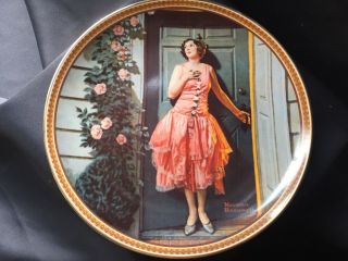 Norman Rockwell Plate Standing In The Doorway 1983 Rediscovered Women