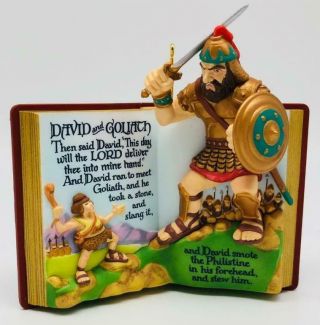 1999 David And Goliath Hallmark Ornament Favorite Bible Stories 1