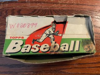 Vintage 1958 Topps Baseball 5¢ Empty Wax Display Box M70