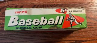 Vintage 1958 Topps Baseball 5¢ EMPTY WAX DISPLAY BOX M70 2