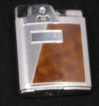 Vintage Ronson Essex Cigarette Lighter W Faux Tortoise Shel Inlay,  Smoking Item