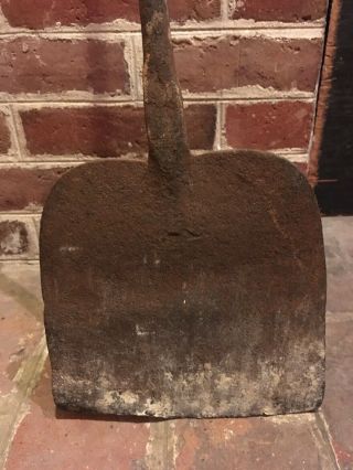 Early 18th C Hand Wrought Iron Peel Fireplace Hearth Primitive Kitchen Tool 43” 3