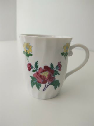 (e) Laura Ashley Floral 8oz Tea Cup Coffee Mug