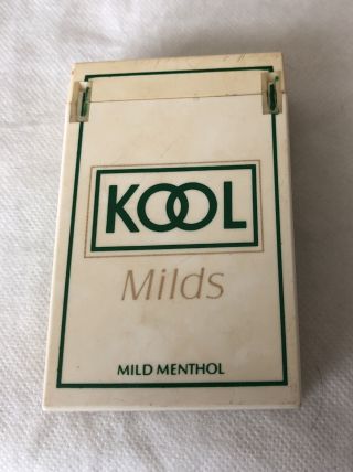 Vintage Kool Milds Cigarette Pack Shaped Butane Lighter
