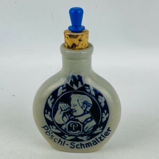 Vintage Poschl - Schmalzler Snuff Bottle Poschl - Schnupftabake Landshut Bayern
