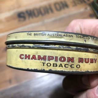 Australian Champion Ruby Tobacco Cigarette Tin 2